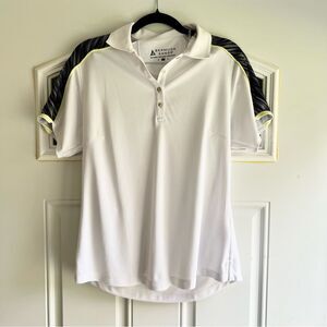 NWT Bermuda Sands Short Sleeve Emery White Golf Shirt in White